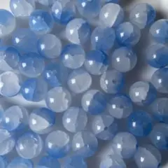 ハンドメイド　クラックビーズ　ガラス　まとめ売り　紫系　15個　おすそ分け　②