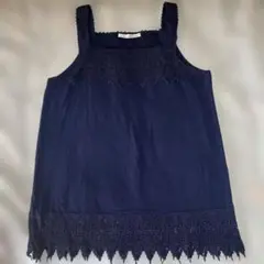 『tricot 』キャミソール　ネイビー&ブラック　２枚セット