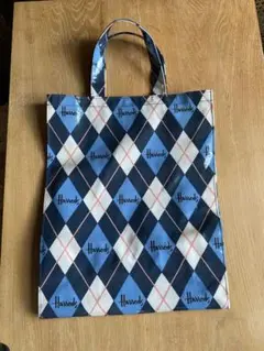 Harrods ダイヤモンドパターン エコバッグ