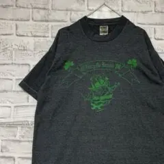 USA製90sヴィンテージTシャツ！シングルステッチ　グレー半袖古着　L717