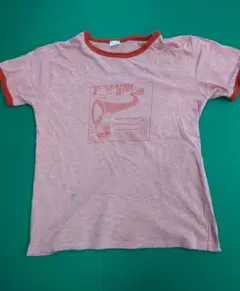 90’sリンガーTシャツ　赤フェード　Lサイズ