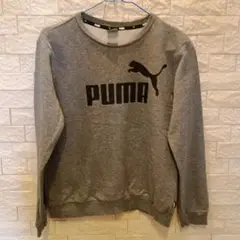 PUMA グレー クルーネック トレーナー 150