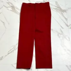 美品 14AW⭐️HERMES スラックスパンツ コットン レッド Sサイズ