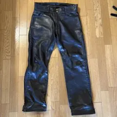 り*こ様 MARLIPLEATHERレザーパンツLLウエストライドラングリッツレ り*こ様 MARLIPLEATHERレザーパンツLLウエストライドラング