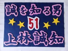 野球応援ボード　ドラゴンズ　上林誠知　選手　筆