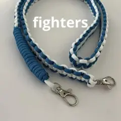 【handmade】ファイターズ　fightersパラコード スマホストラップ