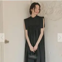 titivate 切替ギャザー ワンピース
