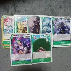 ワンピースカード　まとめ売り　ノーマル　緑色　ゾロ　イッショウ