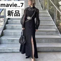 新品 完売品 mavie..7 スリット入り キャミジャンスカ　ロングワンピース