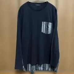 COMME CA ISM ブラック 長袖カットソー L