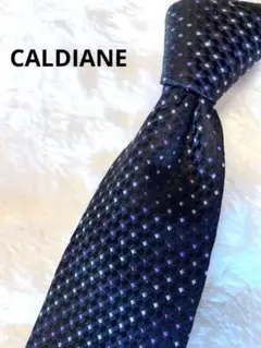 CALDIANE ネクタイ パープル シルク