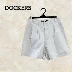 DOCKERS ホワイト プリーツ ショートパンツ ホワイト