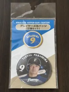 北海道日本ハムファイターズ 中島卓也 缶バッジ 2個セット