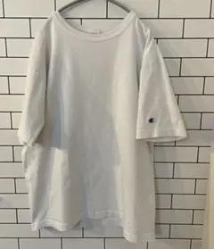Champion T1011 L ホワイト Tシャツ