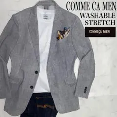 COMME CA MEN 未使用に近い美品　S ウォッシャブル　ストレッチ　伸縮