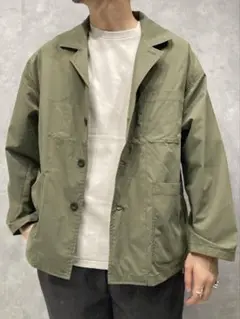 relume RAKKAN オープンカラー 長袖 シャツ カーキ メンズ L
