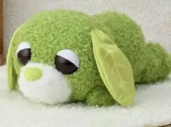 新品　お茶犬　寝そべり　L ぬいぐるみ　リョク