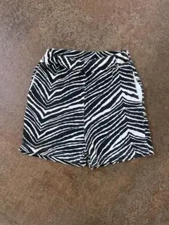 マーキーズ　ゼブラ柄ハーフパンツ サイズ100　白黒　子供服