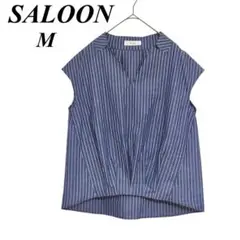SALOON ストライプ ブラウスサイズ 38/M