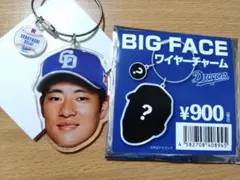 ドラゴンズストア限定 BIGFACEワイヤーチャーム 上林誠知 選手