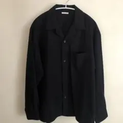GU　黒 ボタンアップシャツ 長袖