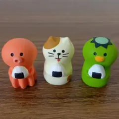 ☆コンコンブル　おむすび妖怪セット☆おにぎり　猫 かっぱ たこ☆