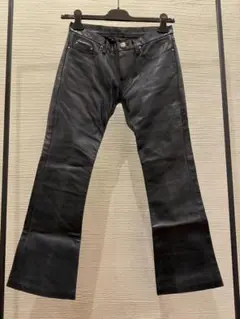 00s obelisk leather flare pants レザーパンツ