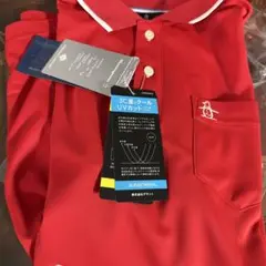 Munsingwear 赤ポロシャツ Mサイズ UVカット