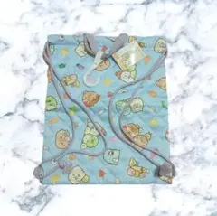 新品 すみっコぐらし 総柄 ナップサック カバン リュック