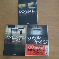 文庫本3冊　誉田哲也　シンメトリー　インビジブルレイン　ソウルケイジ