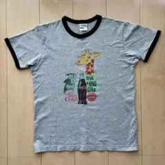 Tシャツ キッズ用Sサイズ コカ・コーラ グレー GU