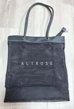 ALTROSE ブラック メッシュ トートバッグ