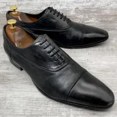 423【美品】KATHARINE HAMNETTストレートチップ 黒27.0cm