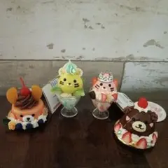 新品　クマと猫　スイーツチャーム