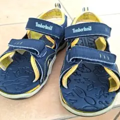 Timberland サンダル18cm ネイビー/イエロー