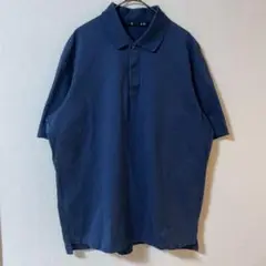 UNIQLO +J ジルサンダーコラボ ポロシャツ Mサイズ ネイビー 半袖