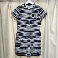 【美品】BEAMS GOLF ストライプポロワンピース Mサイズ