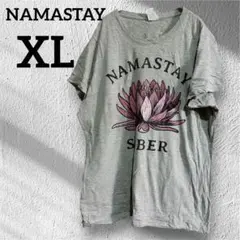 NAMASTAY SOBER 【XL】蓮の花 Tシャツ