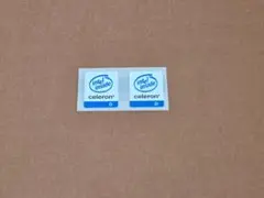 Celeron D エンブレムシール ステッカー 2枚