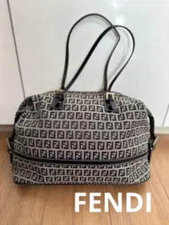 FENDI ズッキーノショルダーバッグ トートバッグ ズッカ ネイビー