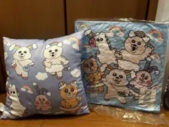 【最終価格】にじどうぶつスクエアクッション