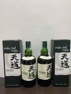 【未開封】TENDO 天道ウイスキー グレイン＆モルト 700ml 2本セット 未開封】TENDO 天道ウイスキー グレイン＆モルト 700ml - メルカリ