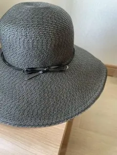 美品　FERRUCCIO VECCHI BABYLONE リボン付き麦わら帽子 セール】【FERRUCCIO VECCHI】リボン付きハット（ハット
