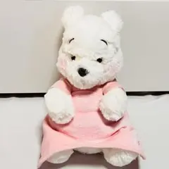 ディズニーストア　くまのプーさん　Mサイズ ピンク　ぬいぐるみ