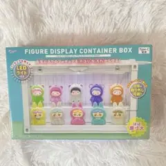 フィギュア ディスプレイコンテナボックス LEDライト付き　ブラック　黒
