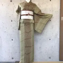 正絹 上質な小紋 袷 ガード加工