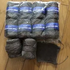 SKI COTTON BRILL 毛糸 10玉セット　スキーコットンブリール
