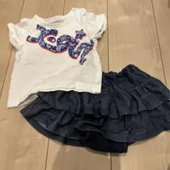 エックスガールTシャツ、組曲デニムスカートセット