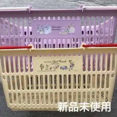 【新品未使用】買い物カゴ　2点　ショッピングカゴ　プリンセス　くまのプーさん