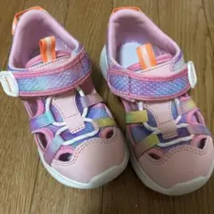 ムーンスター　スニーカー　サンダル　16.5 EE ピンク　キッズ